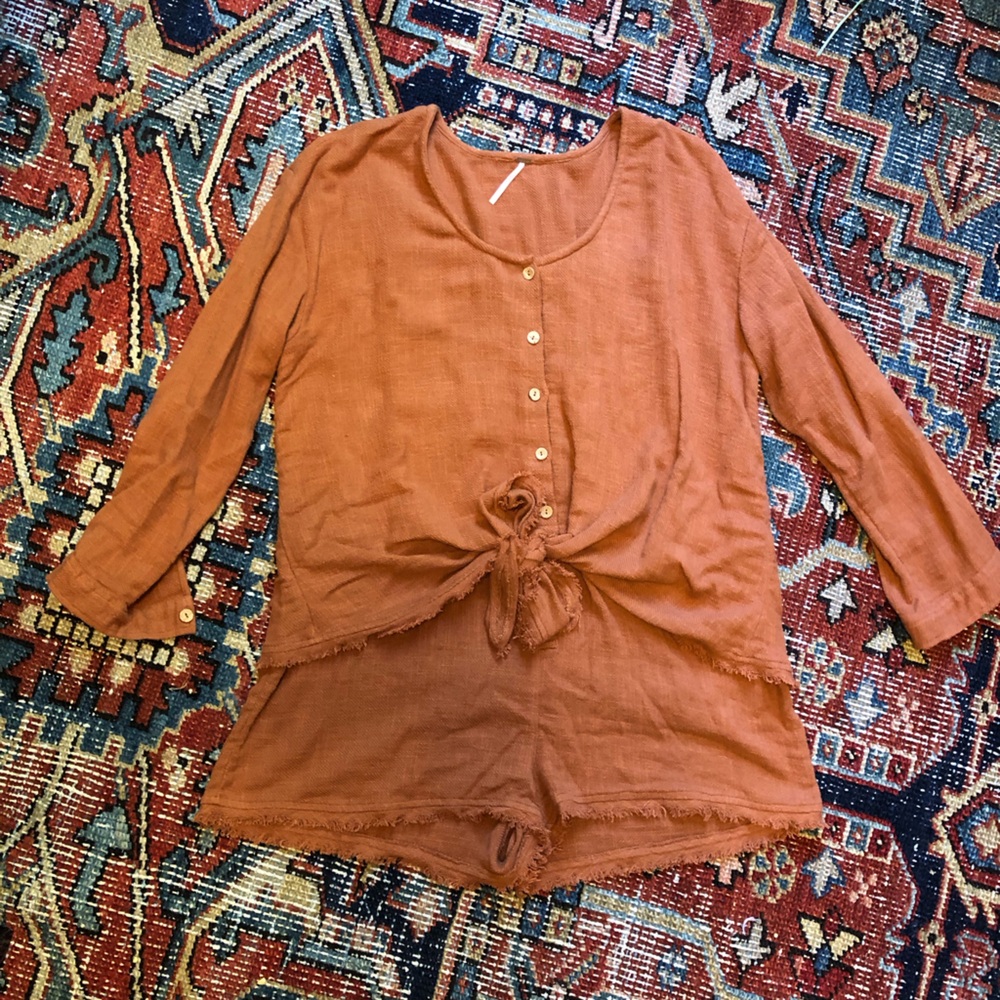 Free People cotton romper